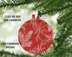 Dye Sublimation Ball Bauble Shaped Aluminum Christmas Ornament Mockup | Add Your Own Image And Background -Jewellery Soldes Boutique il fullxfull.2677282409 s246