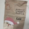 Personalized Christmas Burlap Sack Santa