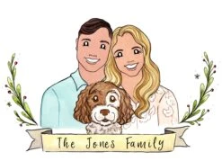 Christmas Gift, Family Portrait, Custom Watercolor, Family Illustration, Wedding Gift, Anniversary Present 19 Christmas Gift, Family Portrait, Custom Watercolor, Family Illustration, Wedding Gift, Anniversary Present -Jewellery Soldes Boutique il fullxfull.2690572268 7pga