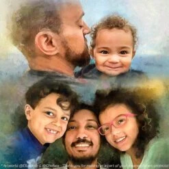 Custom Art Portrait - Photo To Painting. Gift For Couples, Gift For Her, Gift For Him, Family Portrait. Christmas, Birthday, Holiday Gift -Jewellery Soldes Boutique il fullxfull.2692197421 pyjq