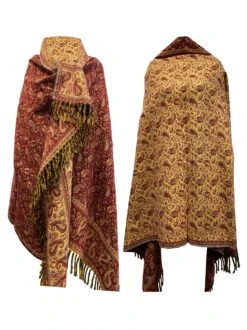 MAROON WINTER SCARF Shawl Handmade PureYak Wool Paisley Scarf Shawl Blanket Throws Large Unisex Shawl Travel Wrap Meditation Christmas Gift -Jewellery Soldes Boutique il fullxfull.2700274491 kv0p