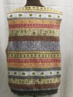 Areo Fall Fleece Christmas Motif Vest Sz L Green Fringe Hemline Barrel Shaped Wood Buttons Country Farmhouse Chic Rustic Woodland Comfort -Jewellery Soldes Boutique il fullxfull.2736536470 q6rb