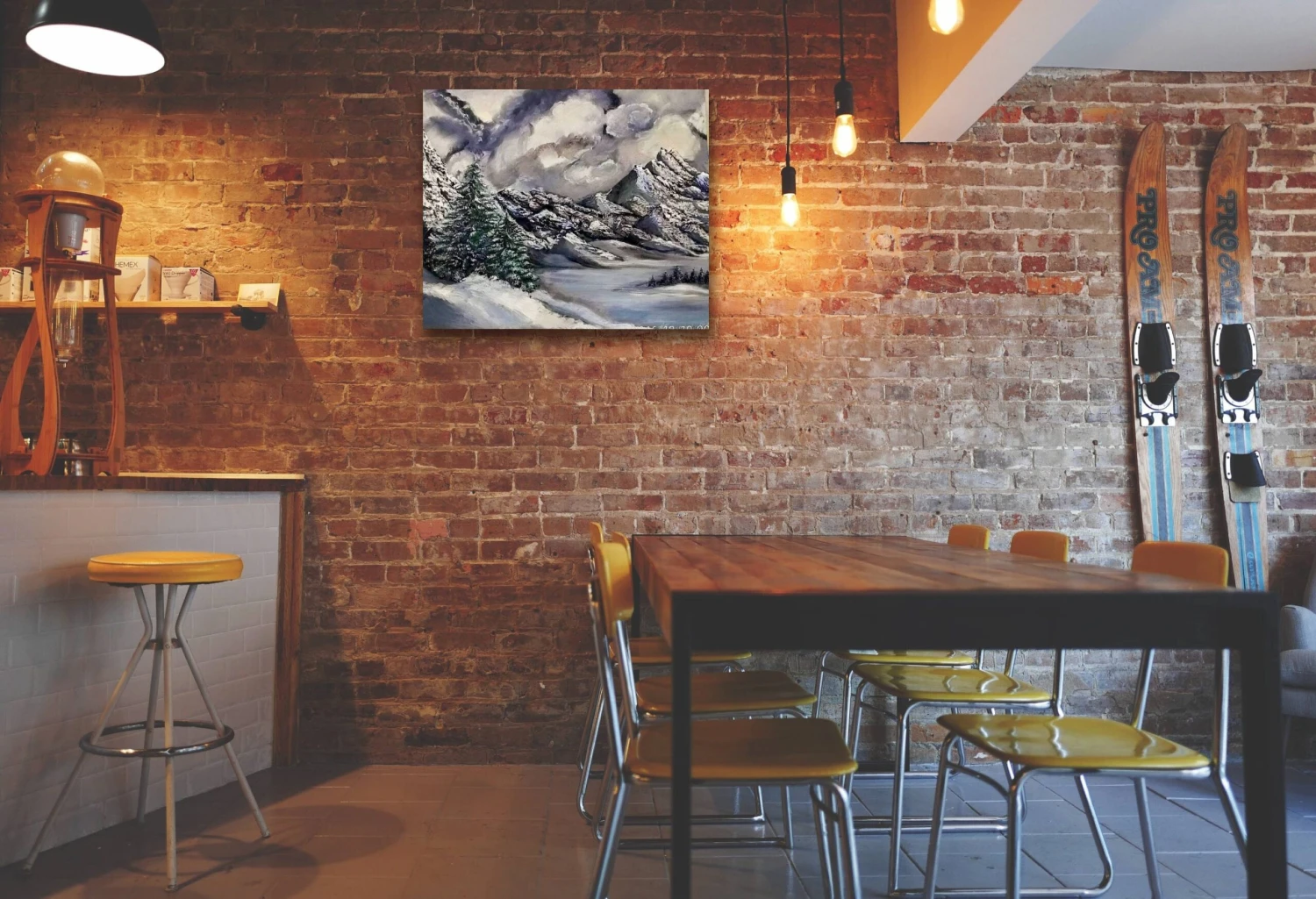 Winter Mountain Landscape White Black Wall Art Living Room Decor Modern Acrylic Art Interior Fireplace Decor Christmas Gift Monochrome Art 6 Winter Mountain Landscape White Black Wall Art Living Room Decor Modern Acrylic Art Interior Fireplace Decor Christmas Gift Monochrome Art - Image 4