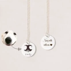 Dog Mom Necklace - Custom Dog Nose Print Necklace - Paw Print Necklace - Pet Memorial Jewelry - Christmas Gift Ideas -Jewellery Soldes Boutique il fullxfull.2741849858 3aqp