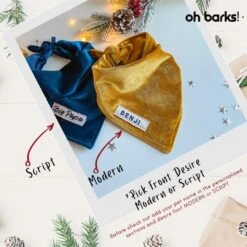 Dog Bandana • Personalized Dog Bandana • Christmas Tartan Dog Bandana • New Puppy Gift -Jewellery Soldes Boutique il fullxfull.2748405735 3z0d