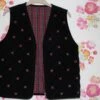 Double Sided Black Velvet Red Tartan Christmas Vest -Jewellery Soldes Boutique il fullxfull.2782236675 9xn7