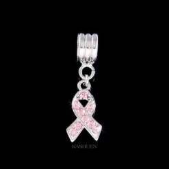 Swarovski Crystal Ovarian Cervical Cancer Awareness Ribbon PTSD Myasthenia Gravis Anxiety Fit European Charm Bracelet Jewelry Christmas Gift -Jewellery Soldes Boutique il fullxfull.2797568144 snq4