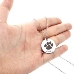 Dog Mom Necklace - Custom Dog Nose Print Necklace - Paw Print Necklace - Pet Memorial Jewelry - Christmas Gift Ideas -Jewellery Soldes Boutique il fullxfull.2797701763 9eqd