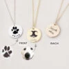 Dog Mom Necklace - Custom Dog Nose Print Necklace - Paw Print Necklace - Pet Memorial Jewelry - Christmas Gift Ideas -Jewellery Soldes Boutique il fullxfull.2797739295 d6wr