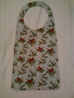 Adult Bib Christmas Birds