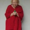 Crochet Shawl Red, Shawls And Wraps, Best Friend Gift, Crocheted Shawls, Christmas Shawl, Friendship Shawl, Gift For Mom, Gifts For Her