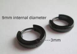 Hoop Dangles Earring Black Men Kreoles, Earring, Gift, Birthday, Anniversary, Christmas, Woman, Jewellery Spain, Boyfriend Gift -Jewellery Soldes Boutique il fullxfull.2940395890 b6qd