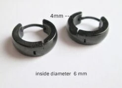 Hoop Dangles Earring Black Men Kreoles, Earring, Gift, Birthday, Anniversary, Christmas, Woman, Jewellery Spain, Boyfriend Gift -Jewellery Soldes Boutique il fullxfull.2988093139 fz2m