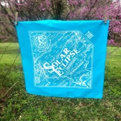 Christmas Gift Total Solar Eclipse Bandana 2024 Southern Illinois Eclipse Crossroads. Hand Screen Printed Map Bandana Gifts Under 20 -Jewellery Soldes Boutique il fullxfull.3000910000 108l