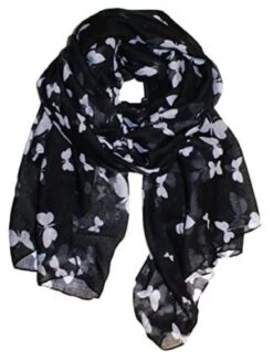 Butterfly Print Scarf, Wrap, Sarong, Shawls Ladies Women Girls Celebrity Style Christmas Gift -Jewellery Soldes Boutique il fullxfull.3057596872 4pdc