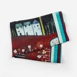 Satin Print Scarf UK, Square Neck Scarf Artsy, Art Scarves For Women, Boho Lightweight Bandana, Girlfriend Gift, Christmas Gift, Bag Scarf -Jewellery Soldes Boutique il fullxfull.3080137487 971r