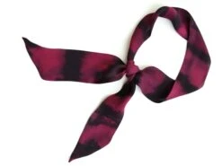 Small Christmas Gift For Her, HAND-PAINTED Silk Skinny Scarf For Hair, Neck In Burgundy. Thin Neckerchief Choker Scarf. Head Tie, Headband -Jewellery Soldes Boutique il fullxfull.3105392242 qabh