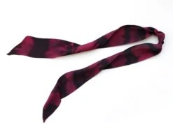 Small Christmas Gift For Her, HAND-PAINTED Silk Skinny Scarf For Hair, Neck In Burgundy. Thin Neckerchief Choker Scarf. Head Tie, Headband -Jewellery Soldes Boutique il fullxfull.3105392266 33v7