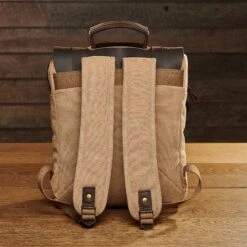 Tamar Canvas Backpack | Canvas Vintage Rucksack | Reclaimed Leather Backpack | Canvas Rucksack | Canvas Bag Brown | Unisex Christmas Gift -Jewellery Soldes Boutique il fullxfull.3135068193 dwqs