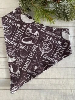 Adult Bandana Bib Waterproof Special Needs Drool Bib Older Kid Bib Adult Male Dignity Scarf Golf Country Club Golfing Golfer Christmas Gift