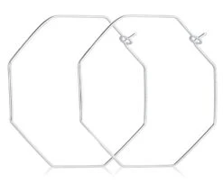 Gold Octagon Hoop Earrings, Gold Filled Hoops 2.5 Inch Geometric Earrings Modern Earrings Minimalist Geometric Jewelry Women, Christmas Gift -Jewellery Soldes Boutique il fullxfull.3244250104 h1b9