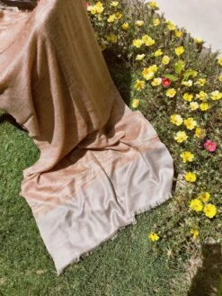 Terracotta Inspired Cashmere| Handloomed | Women Scarf/Shawl | Finest Kashmir Pashmina Fabric | Natural | Christmas Gift | Haloween Gift|