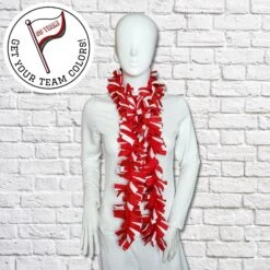 Red And White Scarf / Redwings Scarf / NC State Scarf / Fleece Scarf / Football Scarf / Hockey Scarf / Christmas Scarf / Gift / Boa Scarf / -Jewellery Soldes Boutique il fullxfull.3279372885 d2po
