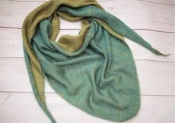 Silk Mohair Double Sided Handmade Triangular Scarf Neck Warmer Shawl Baktus Soft And Warm Perfect Christmas Gift