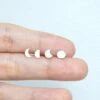 Moon Phase Silver Stud Earrings Set - Silver Handmade Moon Eclipse Studs - Great Gift/ Valentine's/ Christmas/ New Year/ Birthday/ BFF -Jewellery Soldes Boutique il fullxfull.3419362760 b9dd