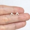 Chevron Arrow Silver Stud Earrings - Handmade Simple Studs - Silver Studs - Great Gift/ Valentine's/ Christmas/ New Year/ Birthday/ BFF