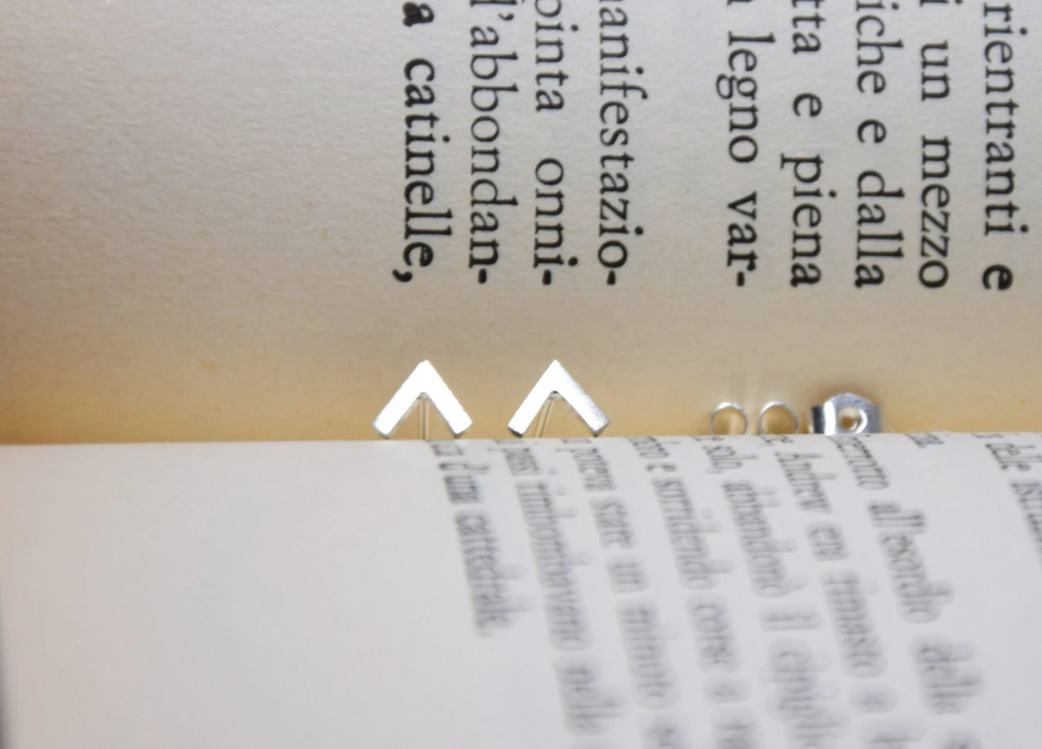 Chevron Arrow Silver Stud Earrings - Handmade Simple Studs - Silver Studs - Great Gift/ Valentine's/ Christmas/ New Year/ Birthday/ BFF 5 Chevron Arrow Silver Stud Earrings - Handmade Simple Studs - Silver Studs - Great Gift/ Valentine's/ Christmas/ New Year/ Birthday/ BFF - Image 3