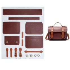 Vegan Leather Cambridge Bag Kit,Easy-To-Make Handmade Purse,3 Hours Process Hand-sewn Kawaii Handbag Christmas Gift For Women Girls 14 Vegan Leather Cambridge Bag Kit,Easy-To-Make Handmade Purse,3 Hours Process Hand-sewn Kawaii Handbag Christmas Gift For Women Girls -Jewellery Soldes Boutique il fullxfull.3451643238 dnc4