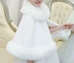 Ivory Cloak,Faux Fur Cloak,Wedding Cloak,Flower Girl Cloak,Winter Cape,Evening Shawl,Party Cape,Kids Cloak,Christmas Gift,Wedding Bolero -Jewellery Soldes Boutique il fullxfull.3465315116 bu2u