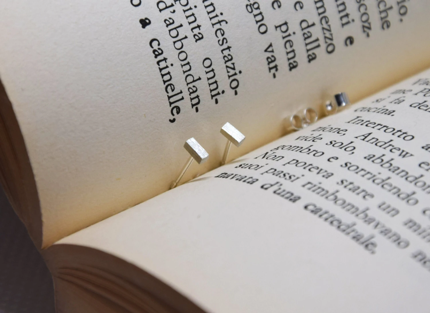 Tiny Small Simple Bar Studs - Minimalist Silver Studs - Handmade Simple Studs - Great Gift/ Valentine's/ Christmas/ New Year/ Birthday/ BFF 4 Tiny Small Simple Bar Studs - Minimalist Silver Studs - Handmade Simple Studs - Great Gift/ Valentine's/ Christmas/ New Year/ Birthday/ BFF - Image 2