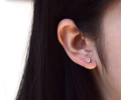 Floral Silver Stud Earrings - Handmade Simple Studs - Silver Flower Studs - Great Gift/ Valentine's/ Christmas/ New Year/ Birthday/ BFF -Jewellery Soldes Boutique il fullxfull.3469114317 nvs8