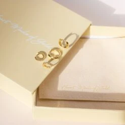 18K Gold Hoop Earrings Small Hoop Earrings Earring Set Jewelry Gift Set Gifts For Her Gold Hoops Huggie Earrings Christmas Gift For Her -Jewellery Soldes Boutique il fullxfull.3470928756 37ia