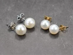 14K Gold Pearl Stud Earrings, Freshwater Pearl Earrings, Round Pearl Earrings, Christmas Gift White Pearl Earrings, Real Pearl Earrings, 14 14K Gold Pearl Stud Earrings, Freshwater Pearl Earrings, Round Pearl Earrings, Christmas Gift White Pearl Earrings, Real Pearl Earrings, -Jewellery Soldes Boutique il fullxfull.3480465602 afal