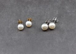 14K Gold Pearl Stud Earrings, Freshwater Pearl Earrings, Round Pearl Earrings, Christmas Gift White Pearl Earrings, Real Pearl Earrings, 17 14K Gold Pearl Stud Earrings, Freshwater Pearl Earrings, Round Pearl Earrings, Christmas Gift White Pearl Earrings, Real Pearl Earrings, -Jewellery Soldes Boutique il fullxfull.3490270479 akj3