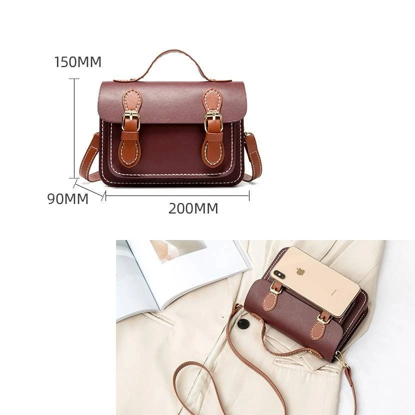 Vegan Leather Cambridge Bag Kit,Easy-To-Make Handmade Purse,3 Hours Process Hand-sewn Kawaii Handbag Christmas Gift For Women Girls 8 Vegan Leather Cambridge Bag Kit,Easy-To-Make Handmade Purse,3 Hours Process Hand-sewn Kawaii Handbag Christmas Gift For Women Girls - Image 6