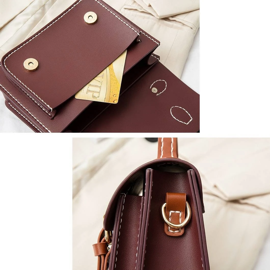 Vegan Leather Cambridge Bag Kit,Easy-To-Make Handmade Purse,3 Hours Process Hand-sewn Kawaii Handbag Christmas Gift For Women Girls 9 Vegan Leather Cambridge Bag Kit,Easy-To-Make Handmade Purse,3 Hours Process Hand-sewn Kawaii Handbag Christmas Gift For Women Girls - Image 7