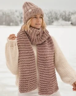 Chunky Handmade Wool Scarf And Chunky Beanie Set For Women Men, Cozy Giant Knitwear, Shawl And Hat, Fall Winter Clothing, Christmas Present -Jewellery Soldes Boutique il fullxfull.3509668804 peve