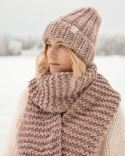 Chunky Handmade Wool Scarf And Chunky Beanie Set For Women Men, Cozy Giant Knitwear, Shawl And Hat, Fall Winter Clothing, Christmas Present -Jewellery Soldes Boutique il fullxfull.3509668912 g4gg
