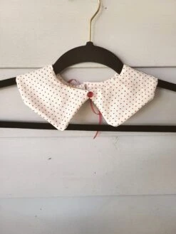 Red Polka Dot Christmas Time Peter Pan Collar Detachable Necklace