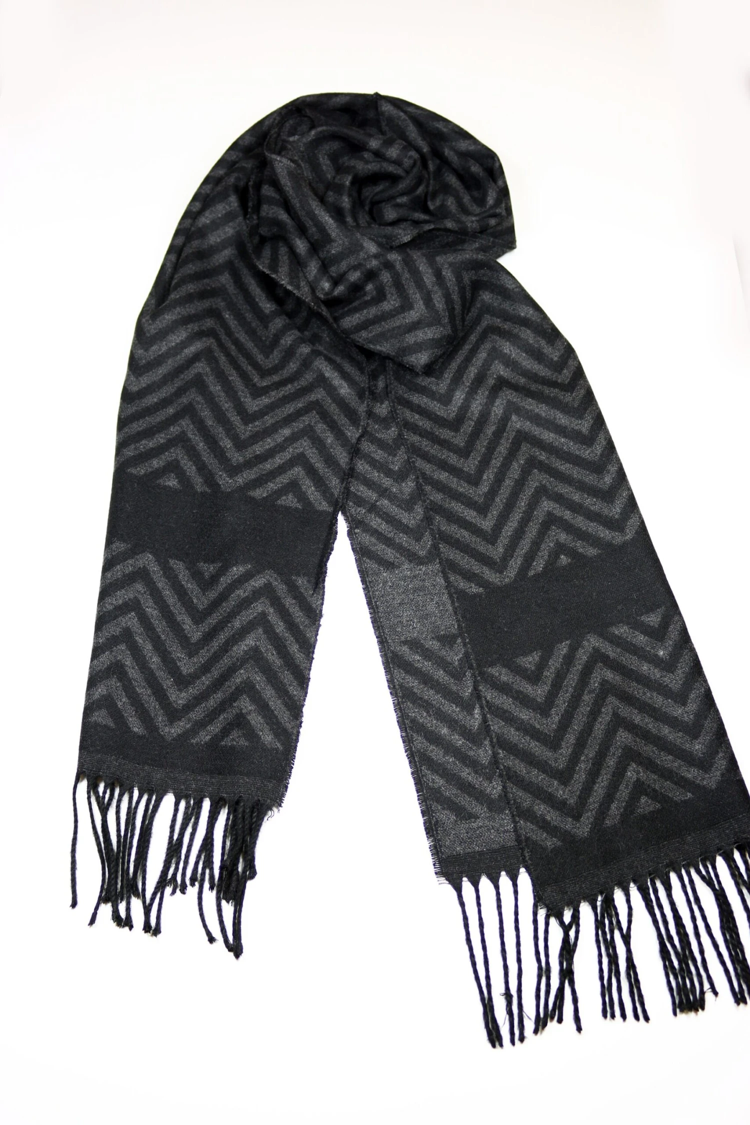 Dark Gray Herringbone Wool Men Scarf, Suit Scarf, Scarves For Men, Winter Scarf, Wool Fabric Scarf, Birthday Gift, Christmas Gift 5 Dark Gray Herringbone Wool Men Scarf, Suit Scarf, Scarves For Men, Winter Scarf, Wool Fabric Scarf, Birthday Gift, Christmas Gift - Image 3