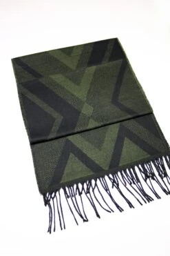 Dark Green Geometric Pattern Wool Men Scarf, Hatsquare Suit Scarf, Scarves For Men, Winter Scarf, Wool Fabric Scarf, Christmas Gift -Jewellery Soldes Boutique il fullxfull.3513105385 3was