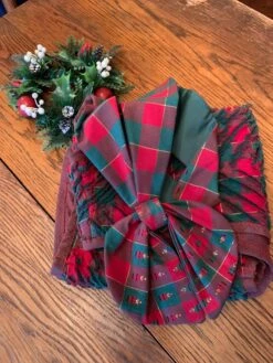 Vintage Christmas Hand Made Chenille Vest With Matching Hand Made Santa Scarf Tie In Excellent Condition! -Jewellery Soldes Boutique il fullxfull.3522077136 coeo