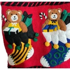 Vest Christmas Womens SMALL 3D Teddy Bears Presents -Jewellery Soldes Boutique il fullxfull.3523483950 g73q