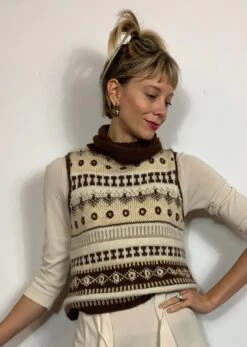 BLUNAUTA Vintage Knit Vest, Vintage Knit, Vintage Vest, Winter Vest, Knit Wear, Christmas Sweater. -Jewellery Soldes Boutique il fullxfull.3525338706 knux