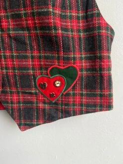 Vintage 90s Red Tartan Vest Women Christmas Waistcoat Red Checkered Vest Red Plaid Vest M Heart Tartan Vest Women Red Waistcoat Tartan Top -Jewellery Soldes Boutique il fullxfull.3527595124 fhwe