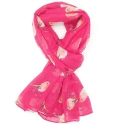 NEW Red Robin Red Breast Bird Print Scarf Wrap Christmas Gift -Jewellery Soldes Boutique il fullxfull.3532485912 pjii